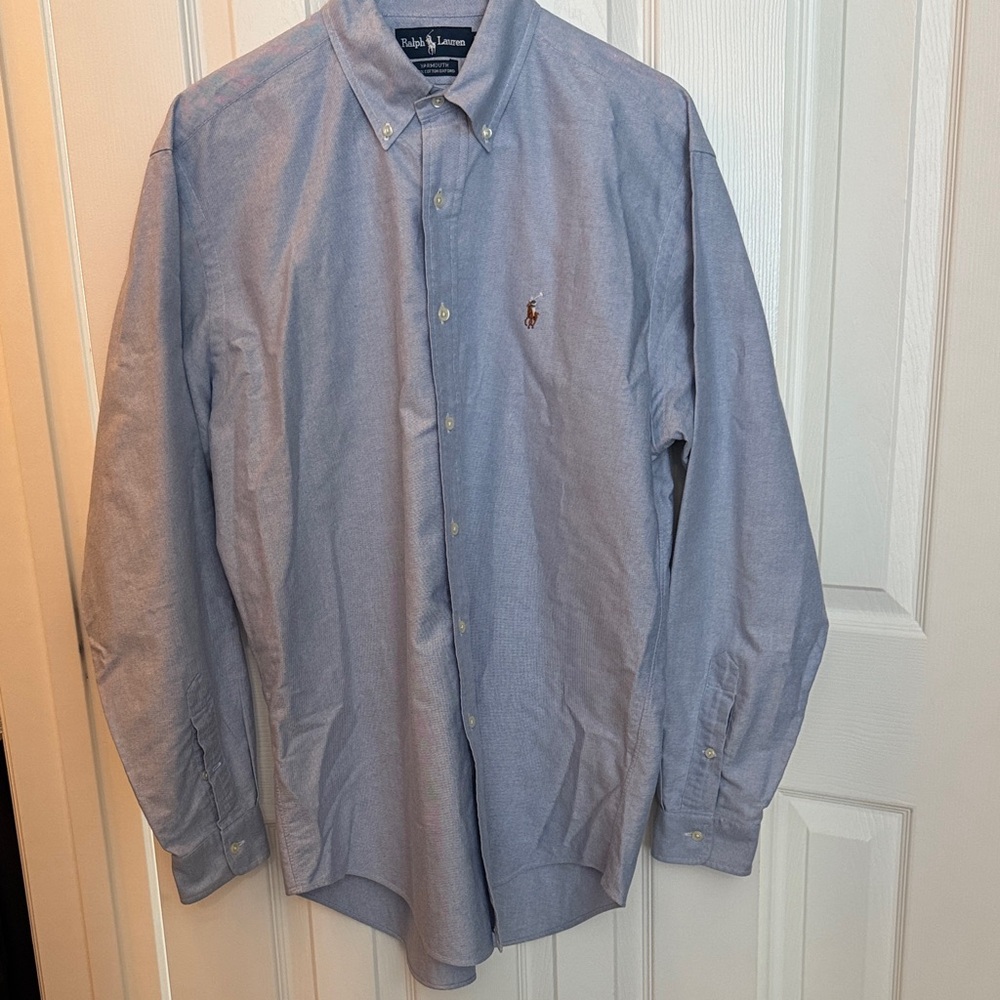Ralph Lauren Men's Light Blue Button-Down Shirt 15 1/2 - 34